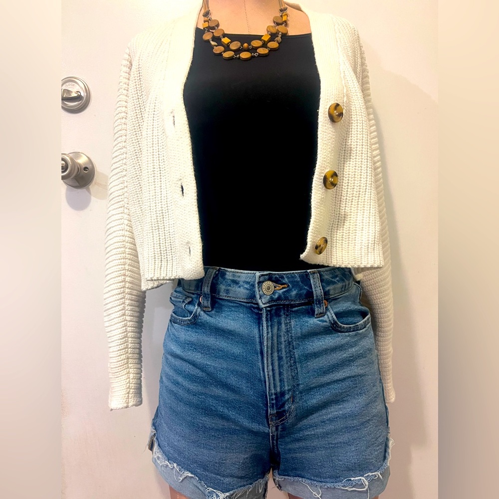 Forever 21 cropped button up